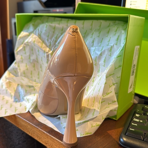 Sam Edelman, Antonia  Beige Patent Leathers - Picture 4 of 5